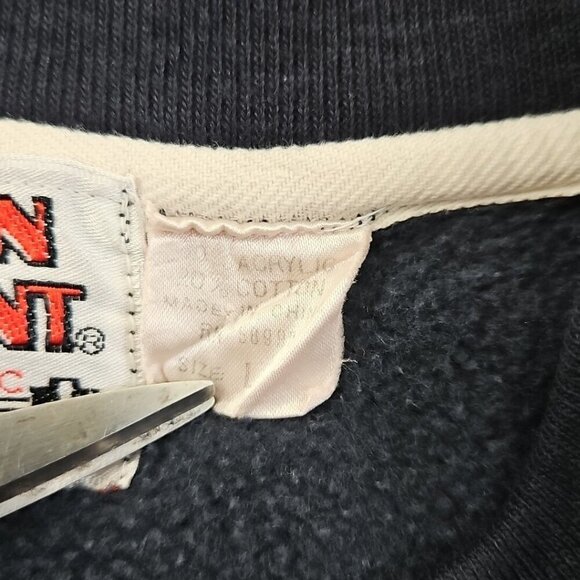 VTG Main Event Athletic Club Sweatshirt Men's Boxy Large Turquoise Black Raglan - Picture 6 of 12